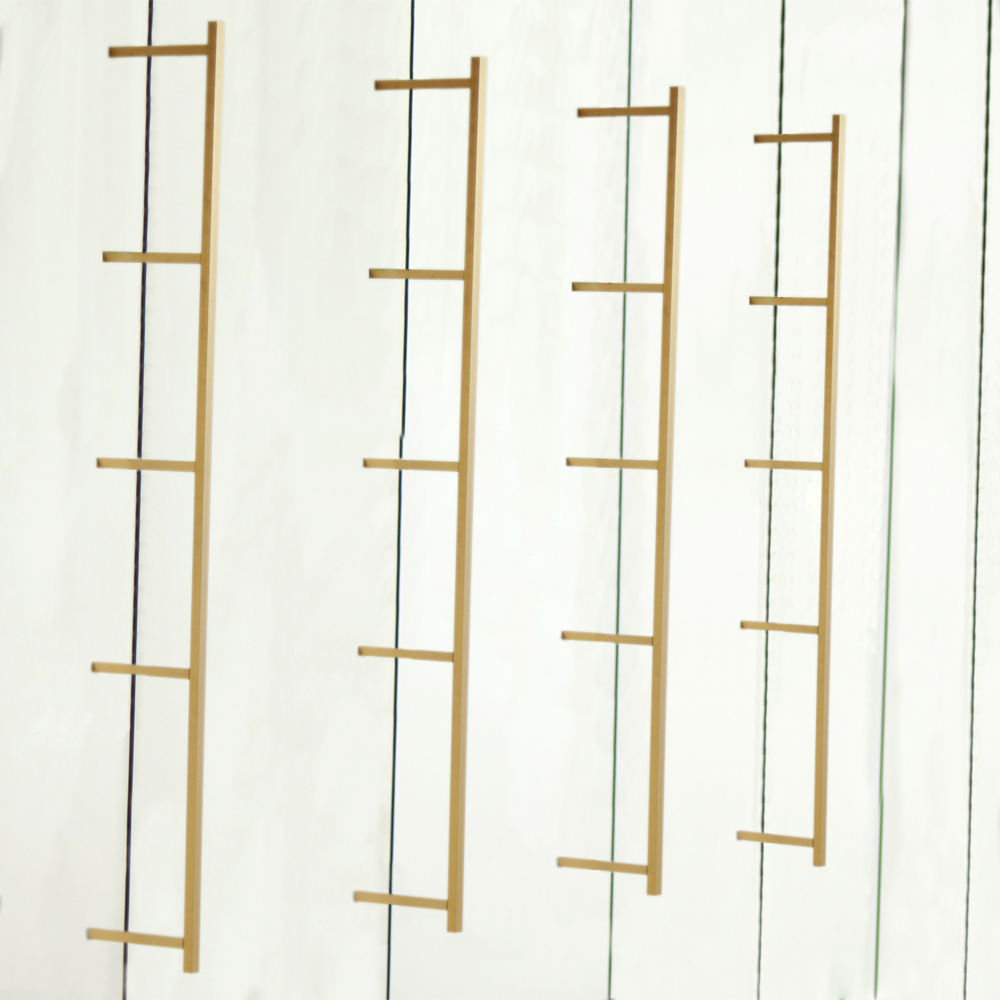 Gold Aluminum Wall Shelf