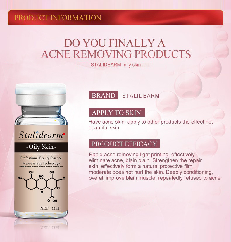Organic Herbal Serum Anti Acne Customized Label Dermapen Face Essence For Oily Skin