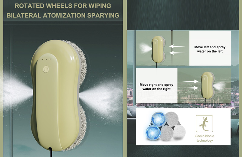 2024 Huidi 24V Anti-falling Control Robotic Window Washer with Remote App Control