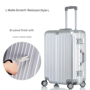 China 801 All-Aluminum Magnesium Alloy Suitcase with TSA Customs Lock and Scratch-Resistant Finish on sale