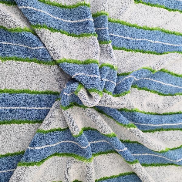 Twist Scrubber Circulation Pile Microfiber Cleaning Cloth 450gsm Blue Coral