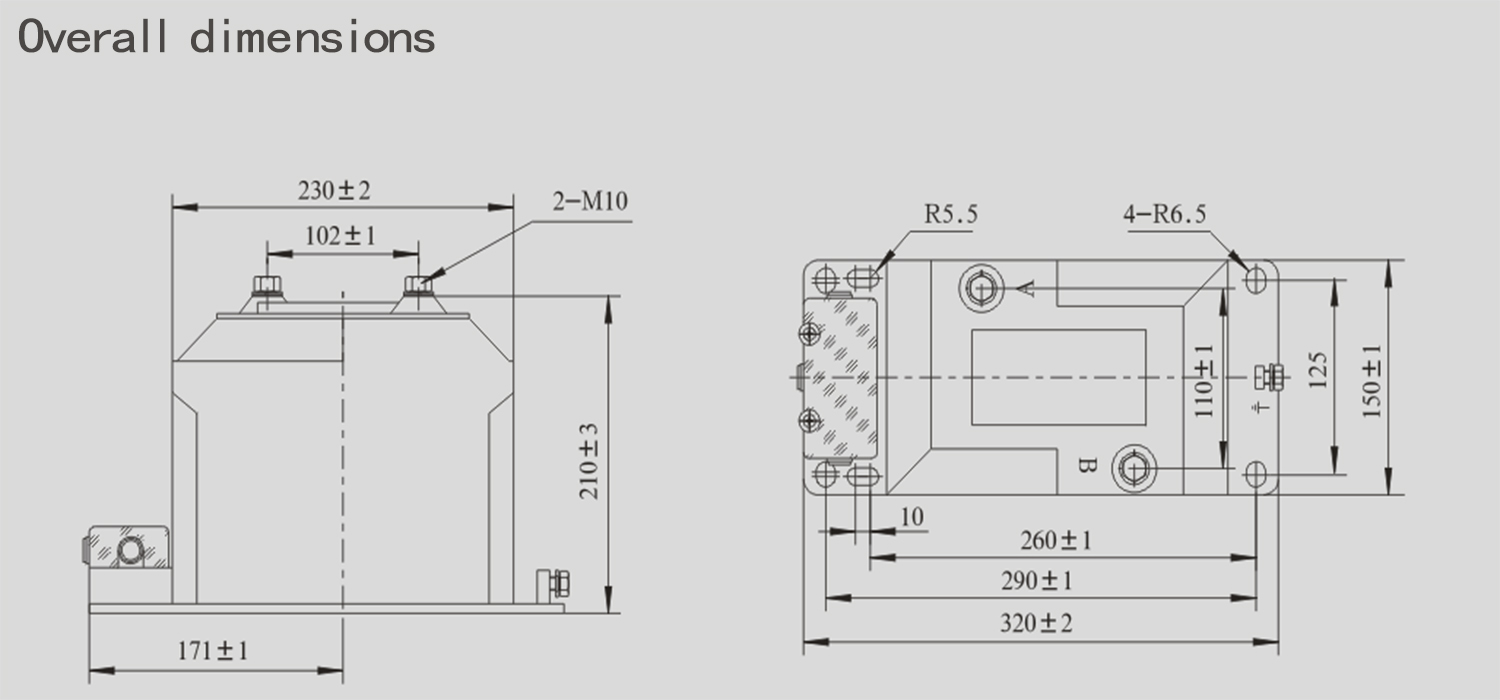 Durable Using Low Price Double Heads Square Price Current Transformer With Fuse Tube