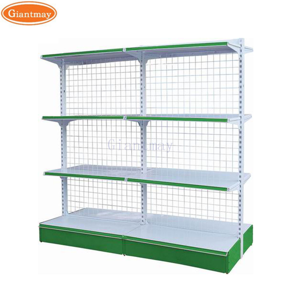 Customized Retail Display Racks Label Gondola Shelving Supermarket Beauty Supply Store Shelves