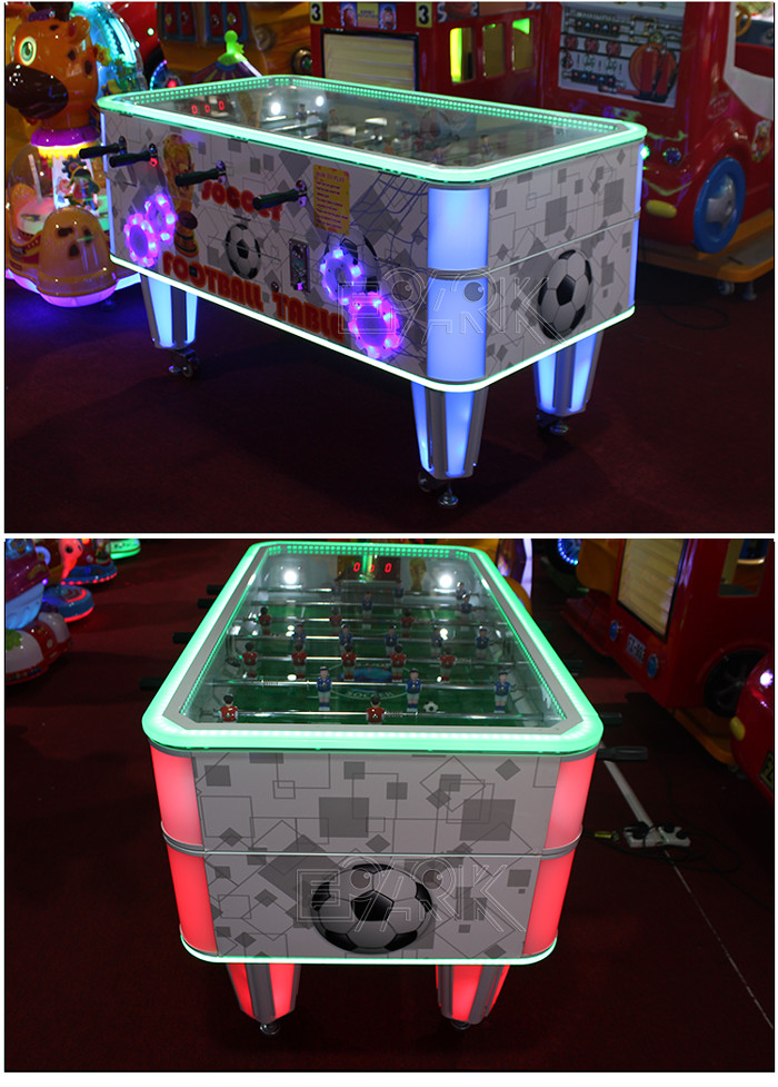 Coin Operated Soccer Ball Simulation Indoor Soccer Arcade Machine Electric Football Table
