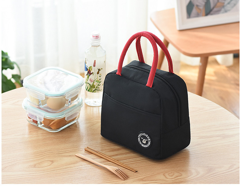 Adult 600D Polyester Aluminium Foil Thermal Tote Lunch Bag