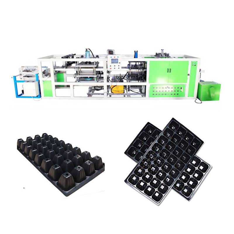 25KW PVC PS Plastic Flower Plate Vacuum Thermoforming Machine