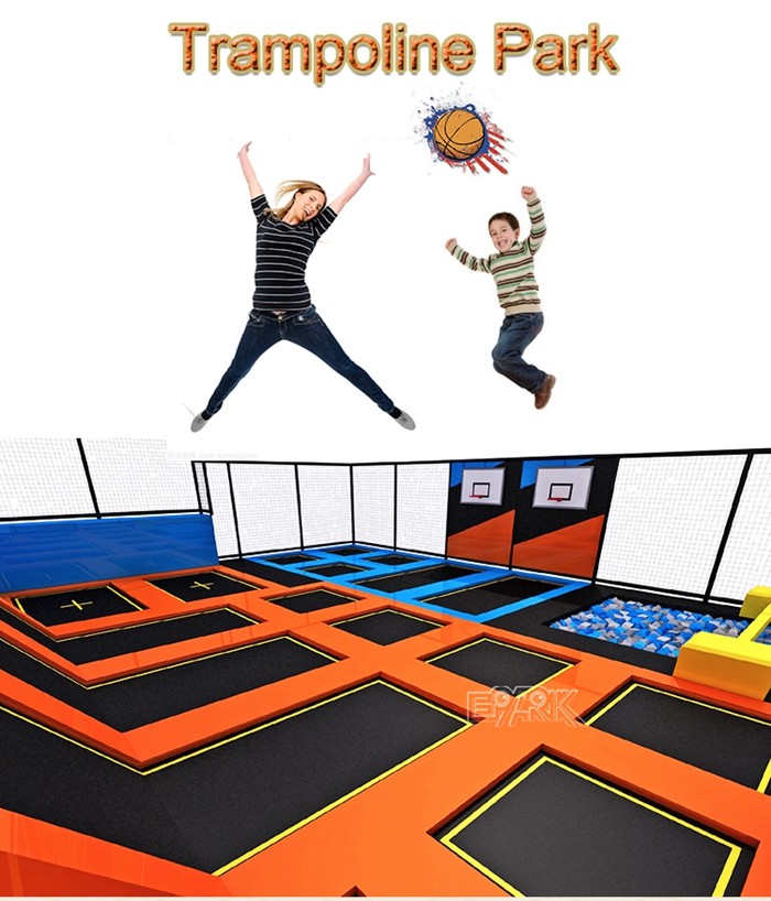 Indoor Jump Trampoline Park Equipment For Children And Teenager