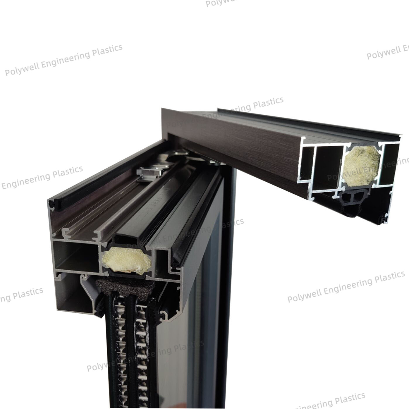 Outdoor Kitchen Aluminum Sliding Tilt Turn System Window Profile Soundproof Thermal Insulation Window