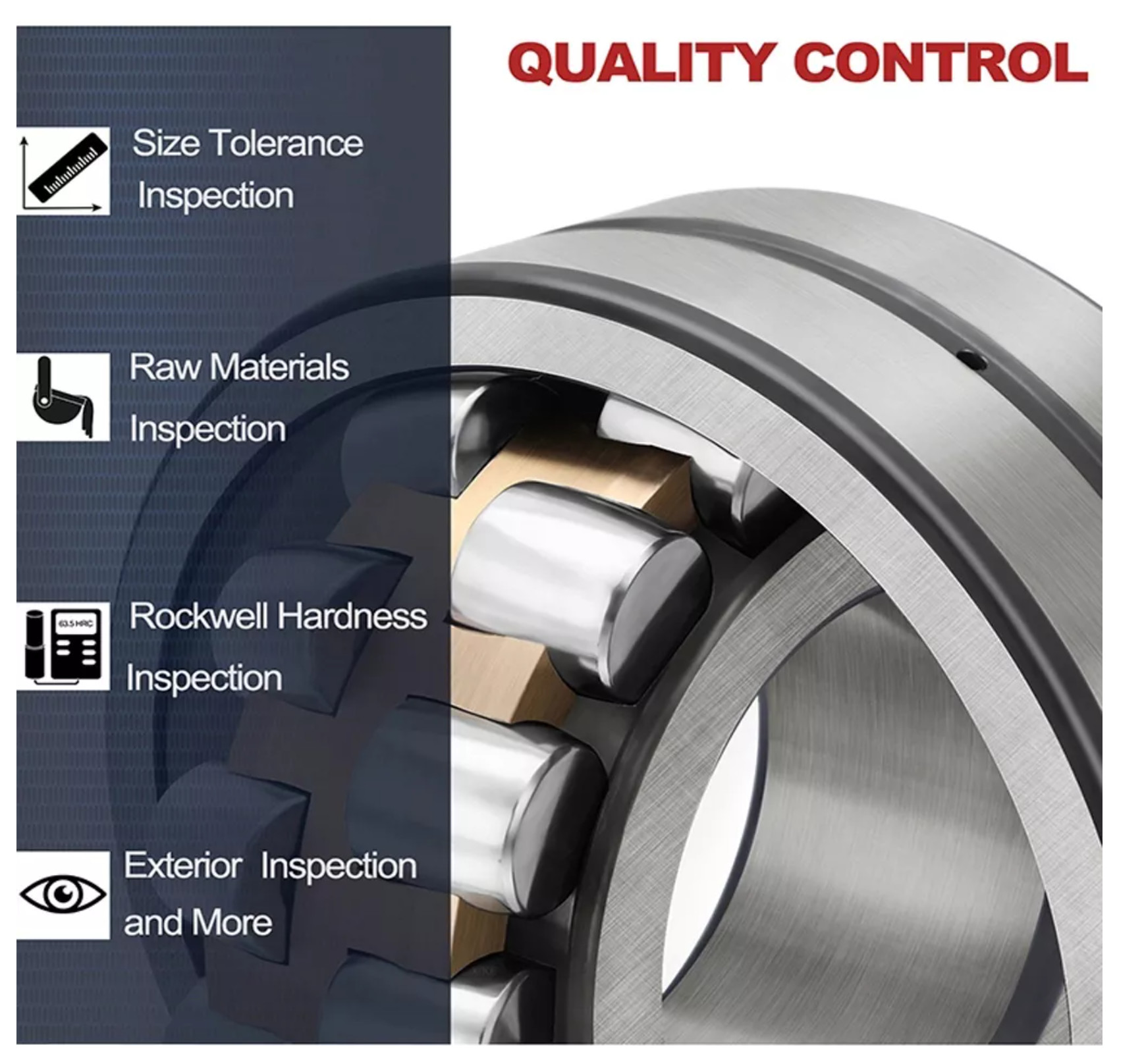 22218 MB C3 W33 Spherical Roller Bearing Open Rubber Seal