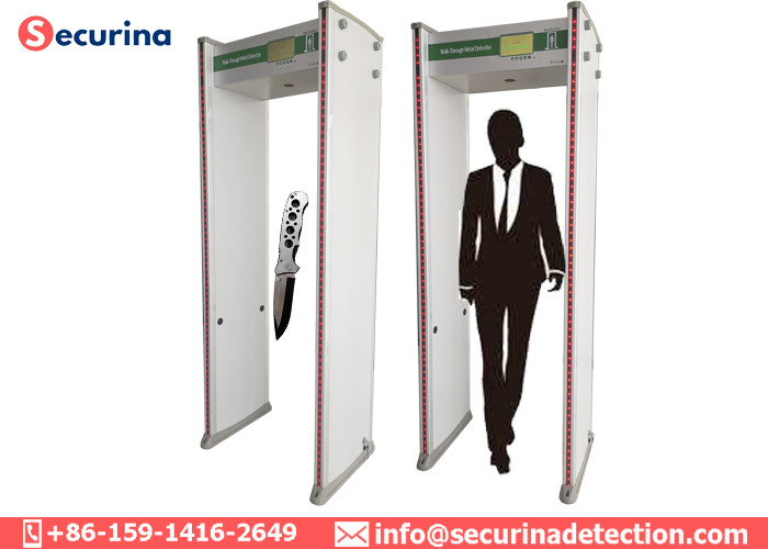 Low Radiation Archway Walk Through Metal Detector 15 Watt For Airport Security