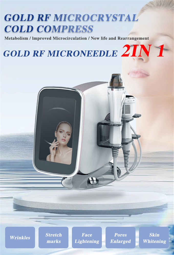 Portable 2 In 1 Fractional Rf Microneedling Machine With Cold Hammer