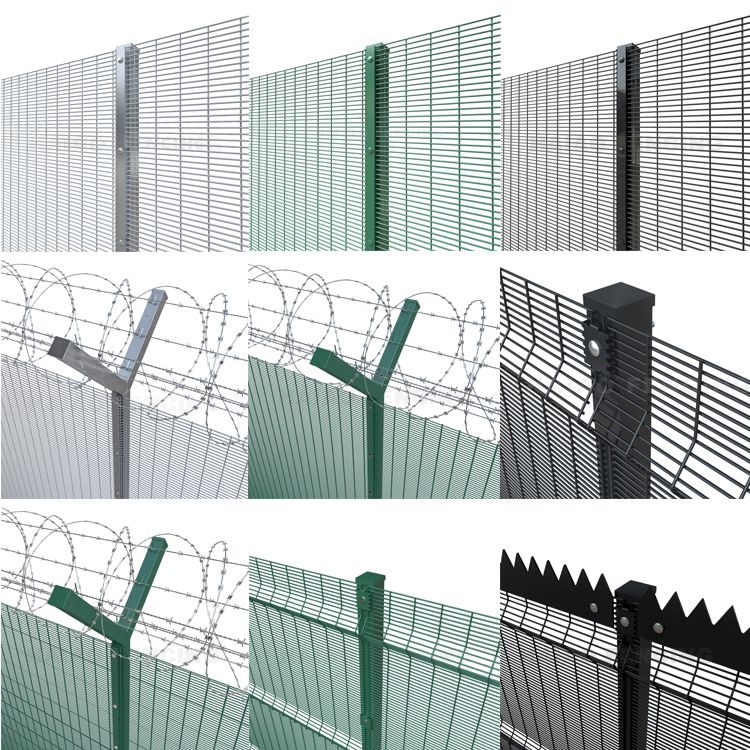 High Security Durable anti climb security fence Welded 358 Fence
