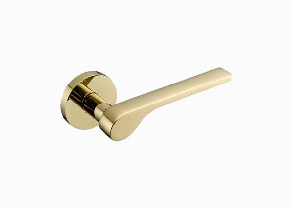Modern Brass Door Lock Set Gold Black Silver Interiror Double Wood Door Lever