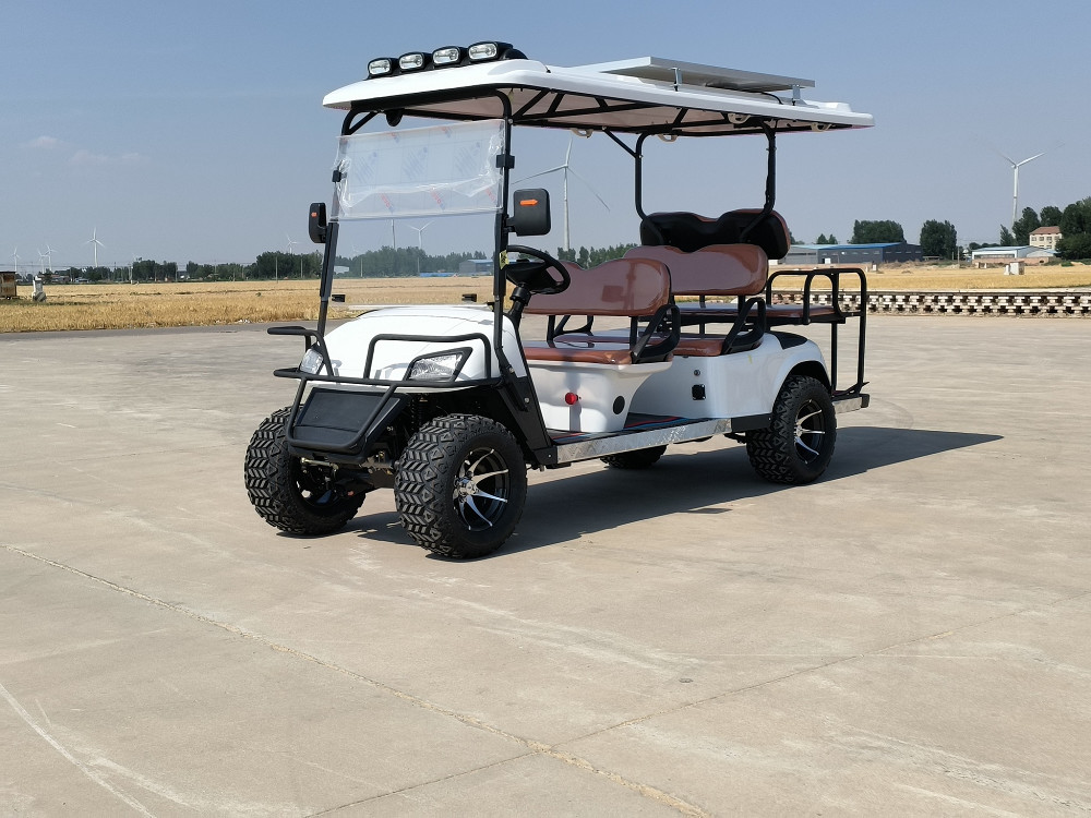 Electric Hydraulic Brake Type 4 Seater Golf Cart Maximum Speed Of 25 Mph
