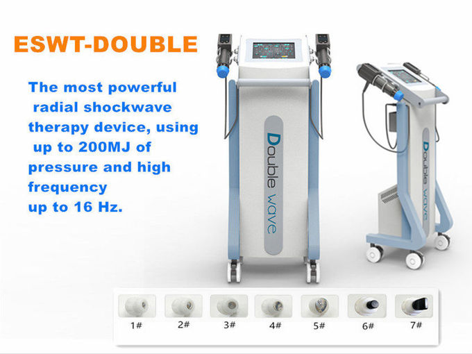 Non-invasive Double Channels Extracorporeal Shock Wave Therapy Machine For Pain Relief