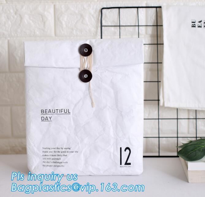 Button String Custom Tyvek Envelopes, packaging gift white tyvek envelope, tyvek dupont envelop bag file folder bagease