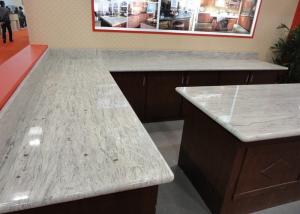  Gray White Indian Granite Kitchen Counter Tops , Household Granite Kitchen Worktops Manufactures