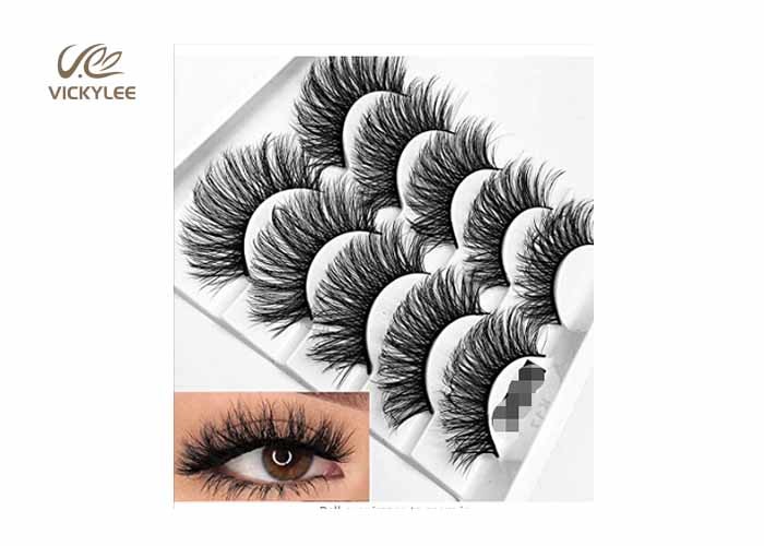 Fashioned Fan Shaped 27MM Natural Wispy False Lashes