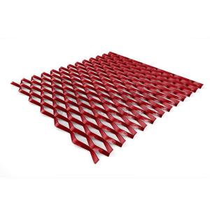 4m Red Color Expanded Metal Wire Mesh Width 1m Strand Width 4mm