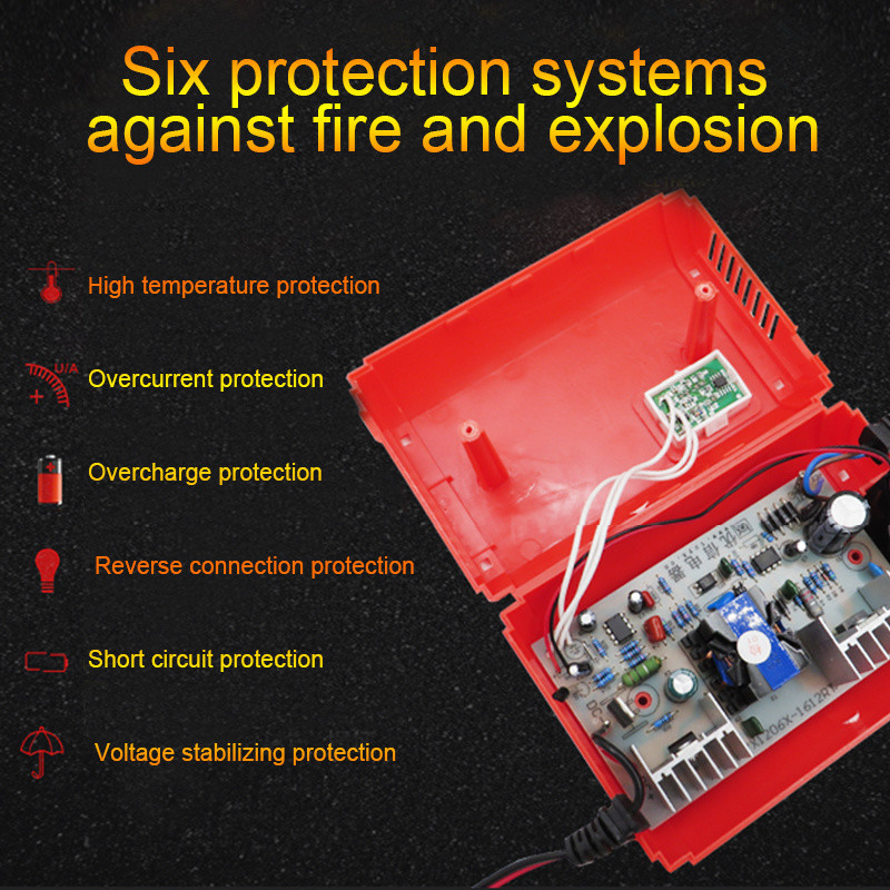 12V 5A Motorcycle Car battery Charger Pulse Repair Lead acid battery charger 12V 5A with LCD Display