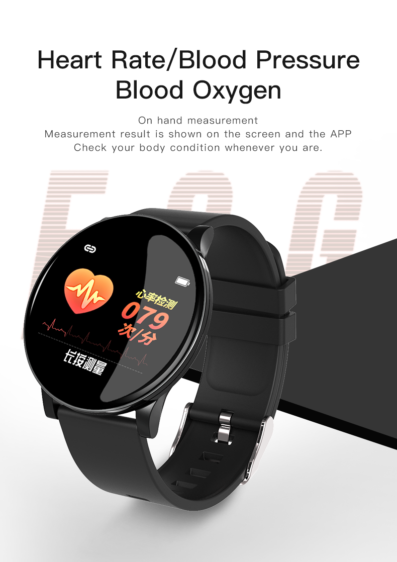 T500 W8 V8 Smart Watch Waterproof Health Exercise Bracelet Sleep Tracker chronograph