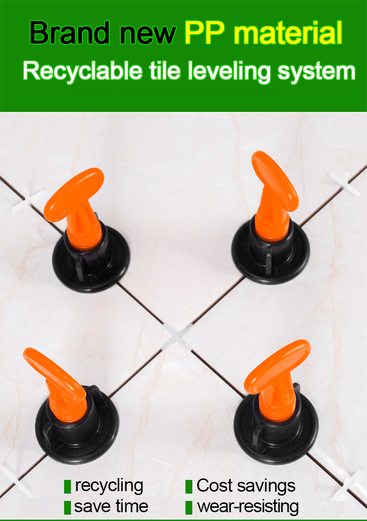 T-type Tile Leveling Positioner Reusable Tile Leveling System For Wall And Floor