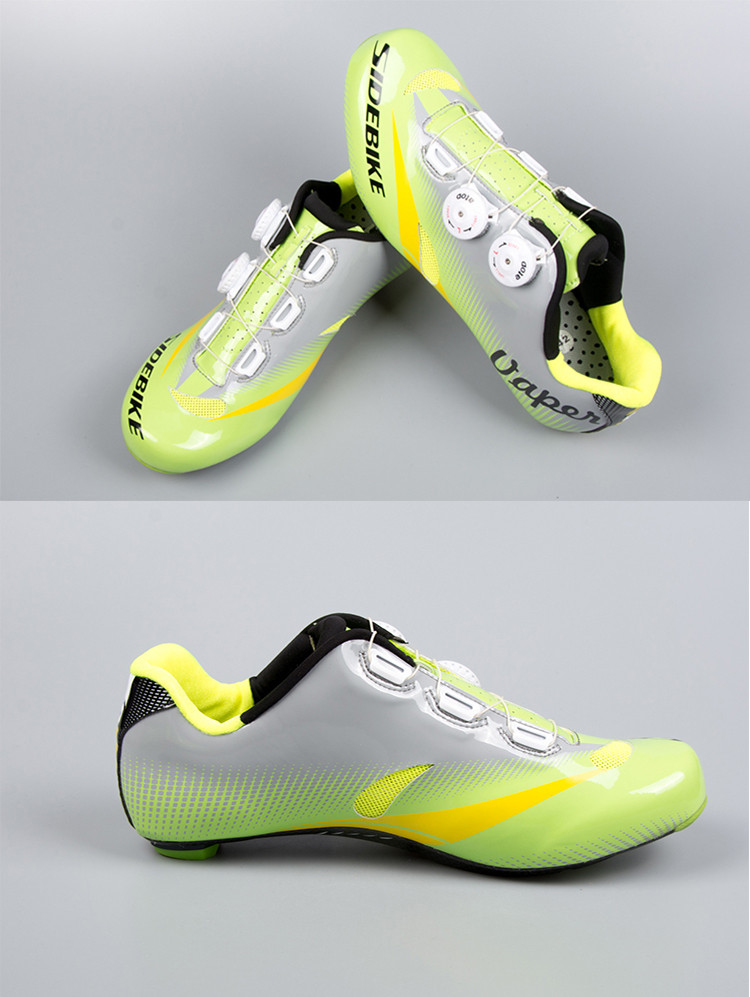 Durable SPD Compatible Bike Shoes Geometry Design Body High Pressure Resistance