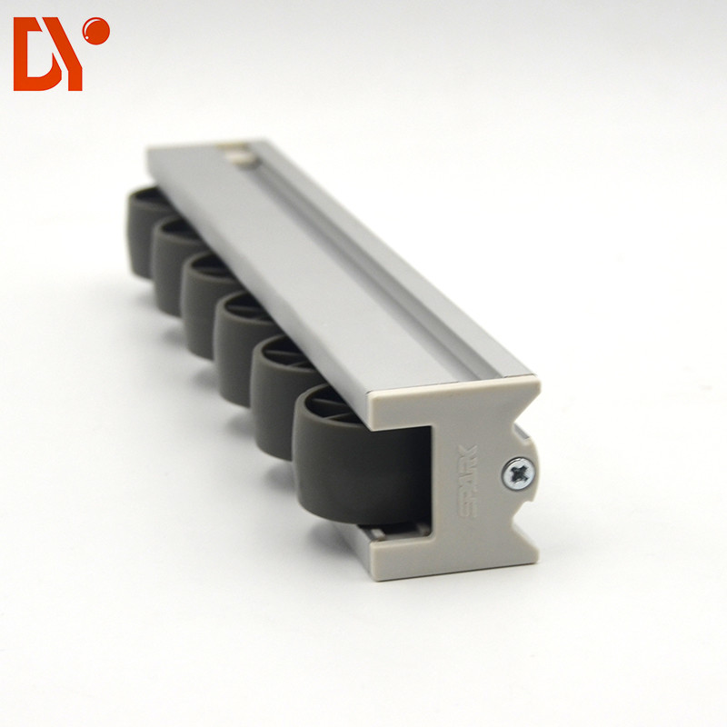 28mm Roller Track Hardware Sliding Lean Pipe Clamp Joints Device