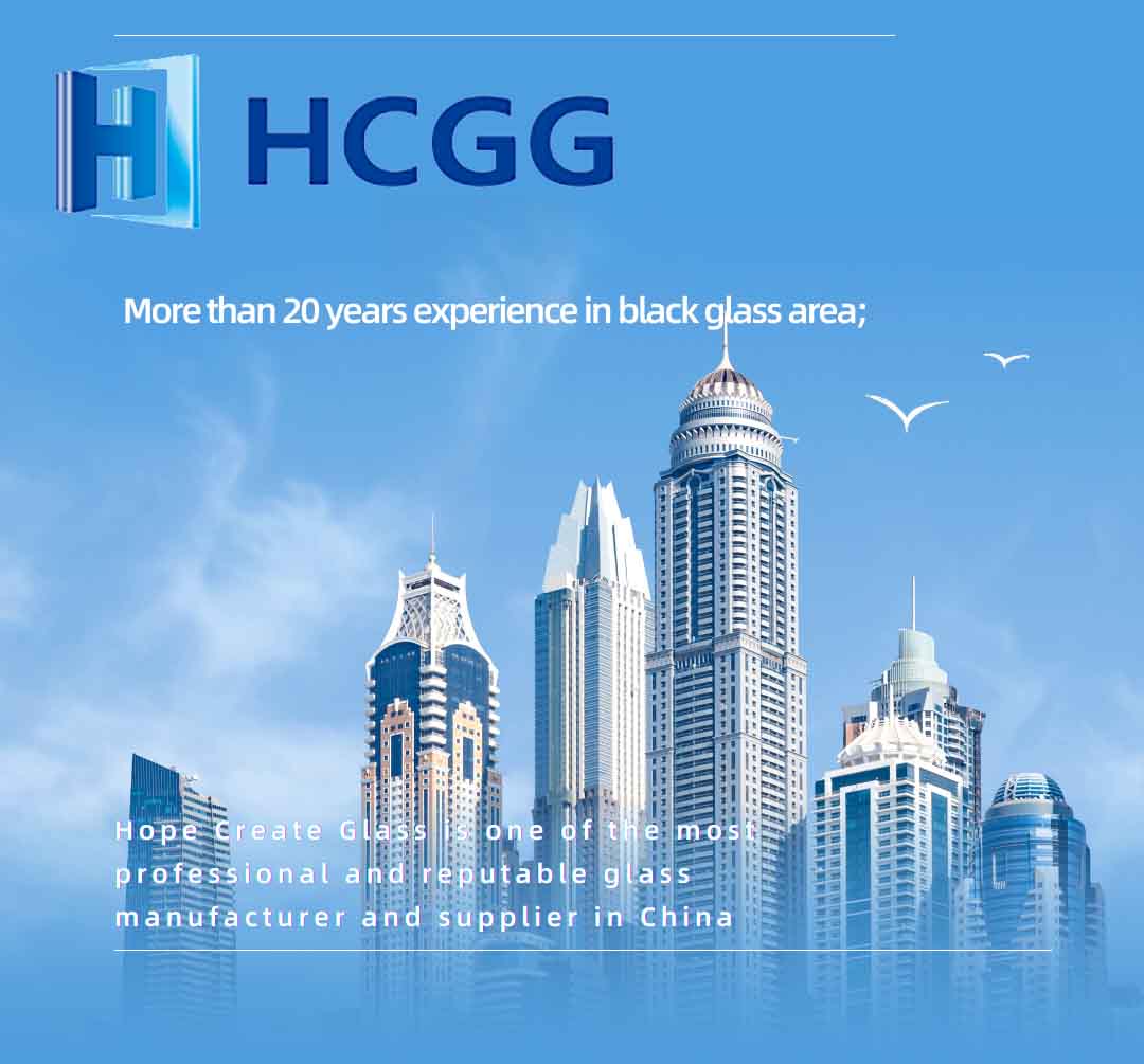 glazed glass curtain wall black