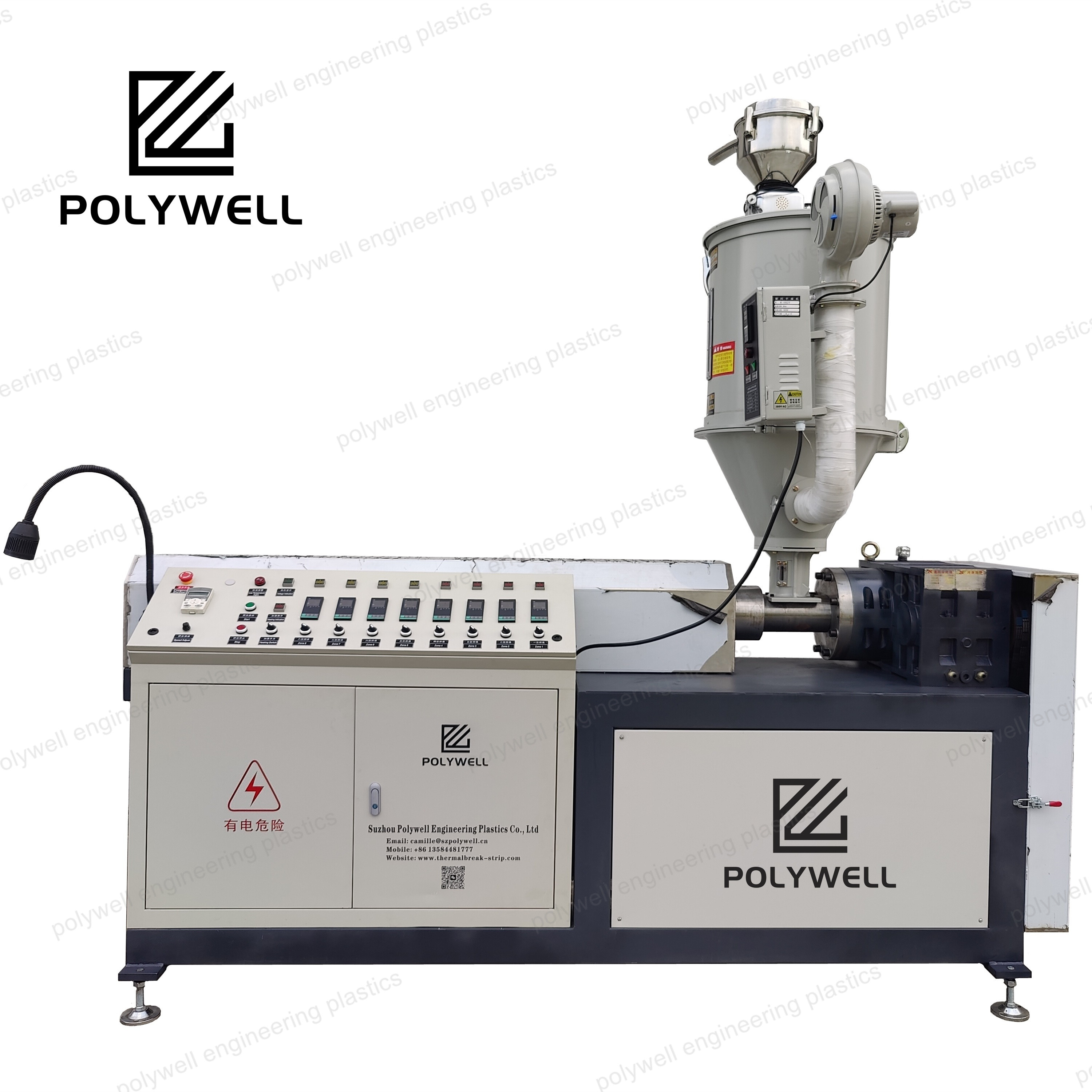 Automatic Single Screw Polyamide Extruder Machine Nylon Insulation Thermal Break Strip Producer