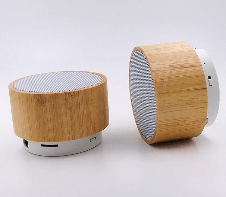 Bamboo Bluetooth Speaker With Super Bass Portable Mini Speaker Gift Speaker with FM