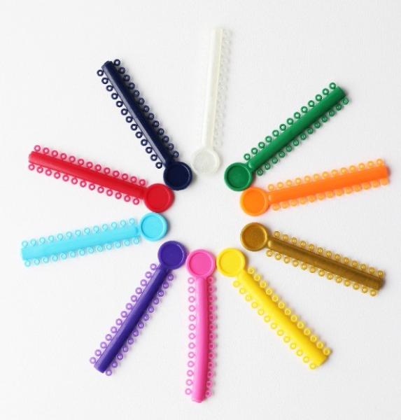 30 Colors Dental Orthodontic Ligature Ties O Ring For Class I Plastic Instrument