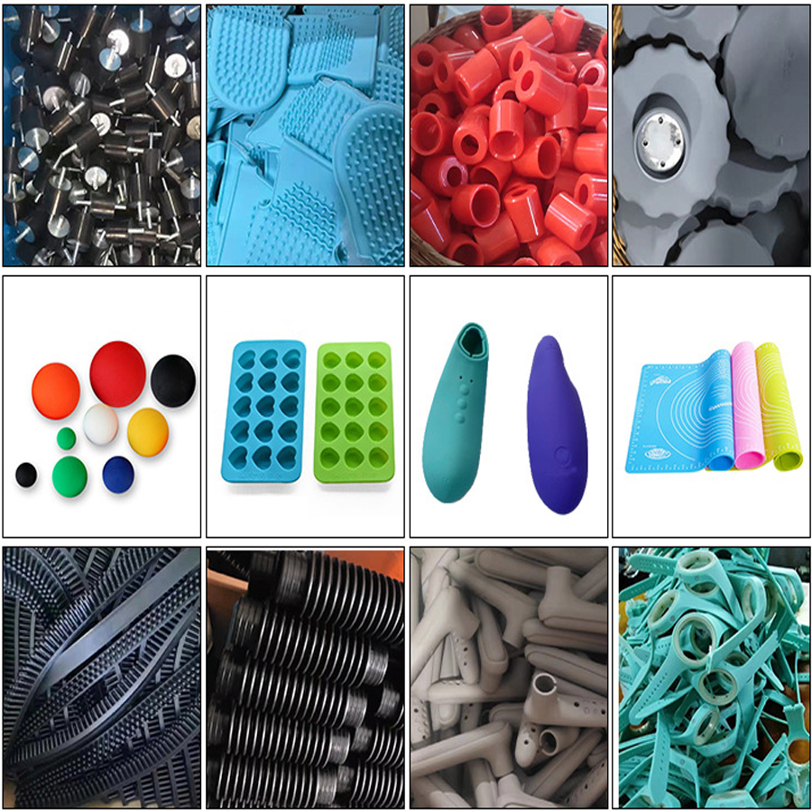 Custom Shapes Silicone Rubber Parts Non Standanrd With 20-90 Shore Hardness