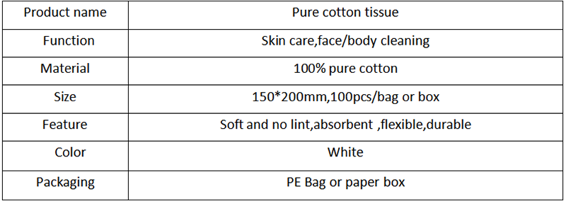 China Factory Wholesale Soft Cotton Tissue Multipurpose Disposable Facial Tissue