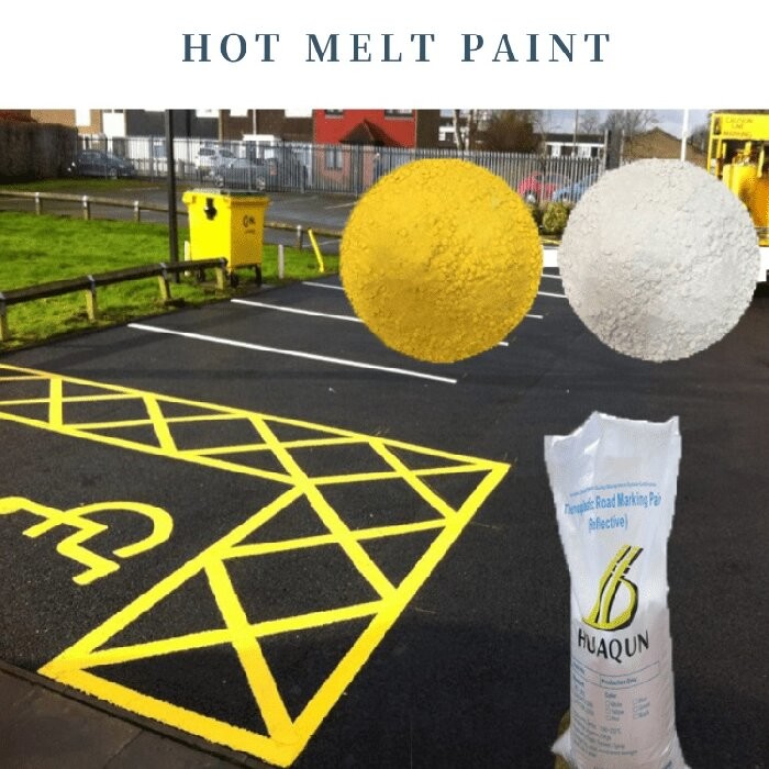 High Reflective Performance Thermoplastic Road Marking Paint Yellow and White or Customized