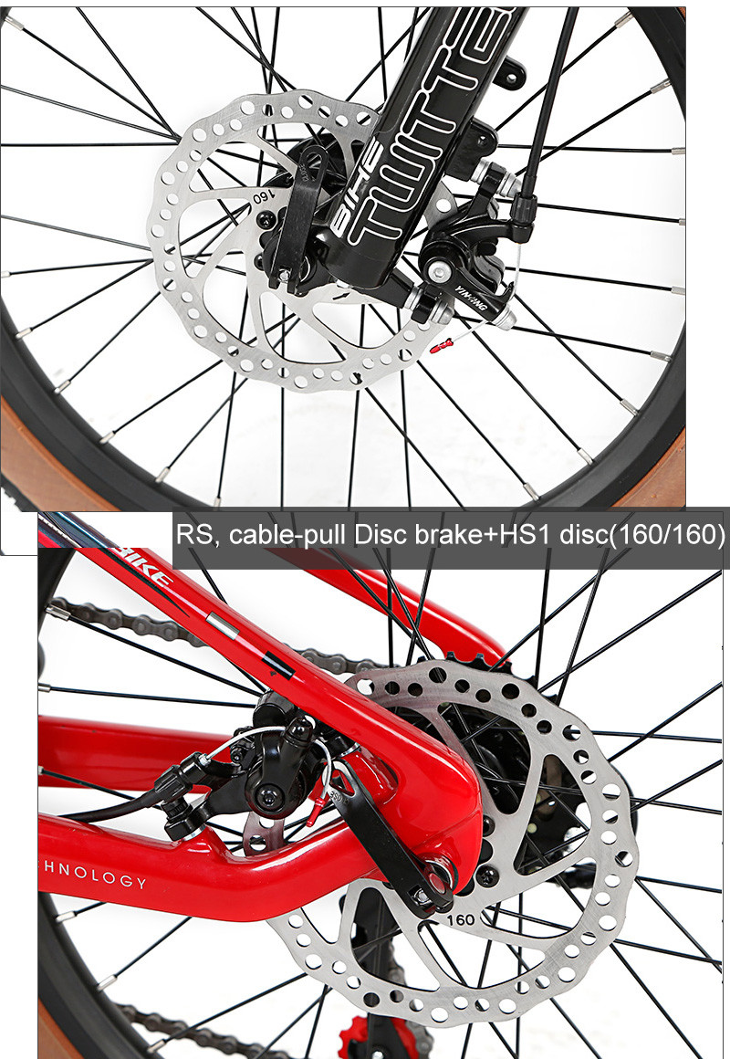 20inch Carbon Fiber Mountain Bike SHIMANO EF500 21 Speed With Disc Brake