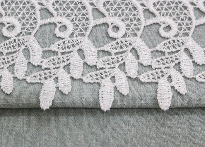 Retro Floral Venice Trim Edging Border Polyester Lace Ribbon For Bridal Gown