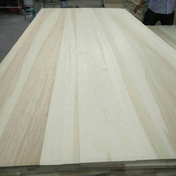 Natural Texture Solid Wood Furniture Poplar Paulownia Pine Plank Edge Glued