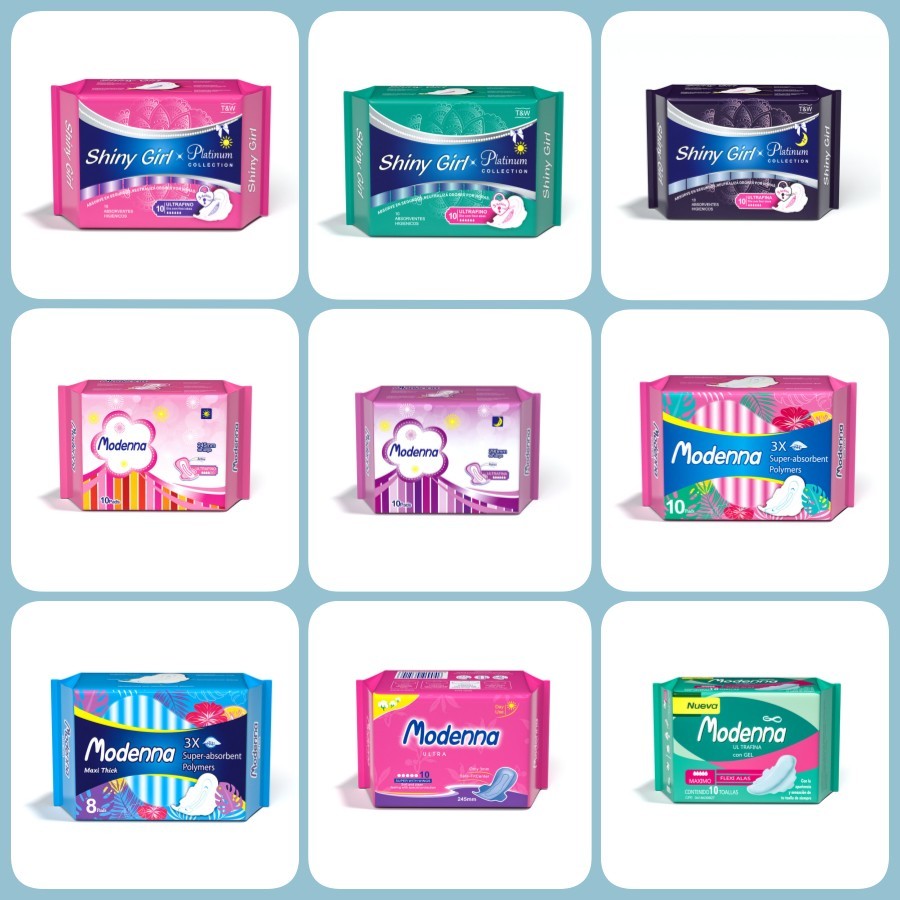 Menstrual Overnight Sanitary Napkins Disposable 3D Organic Cotton Panty Liner