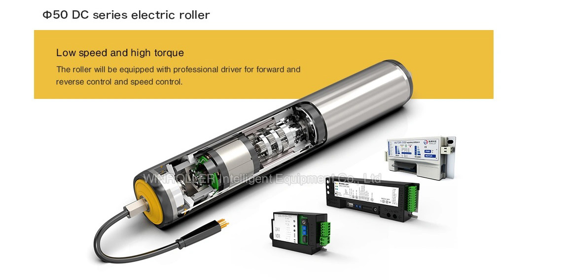 40W / 80W Pressure O Groove Motorized Drvie Drum Roller For Smooth Material Handling