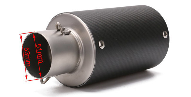 Aftermarket Motorcycle Exhaust Muffler 51mm Carton Fiber Db Killer For Honda Sport Bike