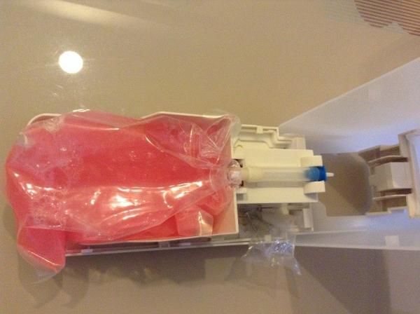 Disposable soap bag with liquid pump for Bag-in-Box dispenser for ...