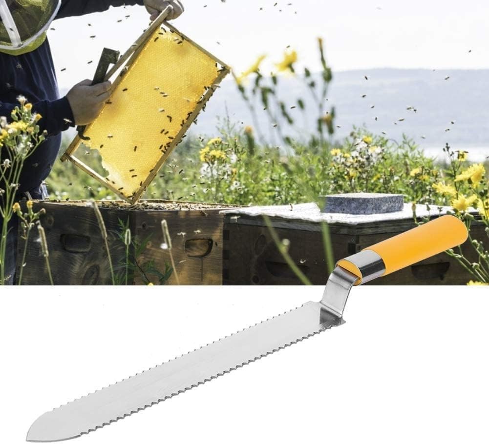 Plastic Handle Uncapping Knife With SS Curved Edges Honey Uncapping Tools