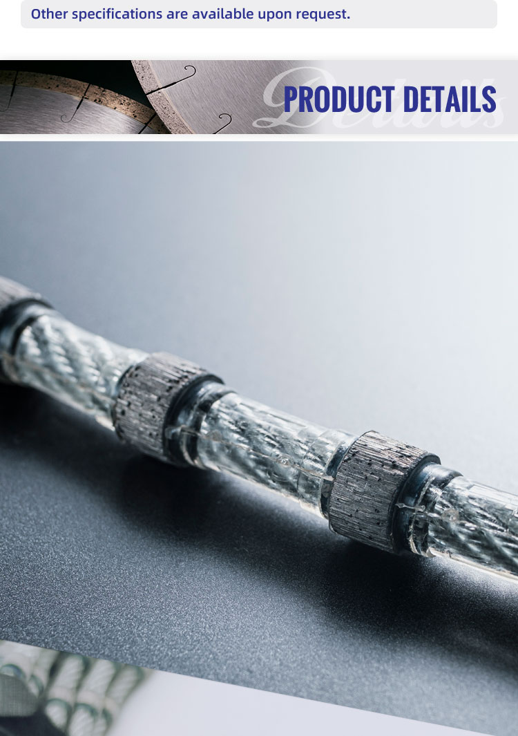 8.3mm Diamond Profiling Wire Rope for Squaring Cutting of Granite and Marble