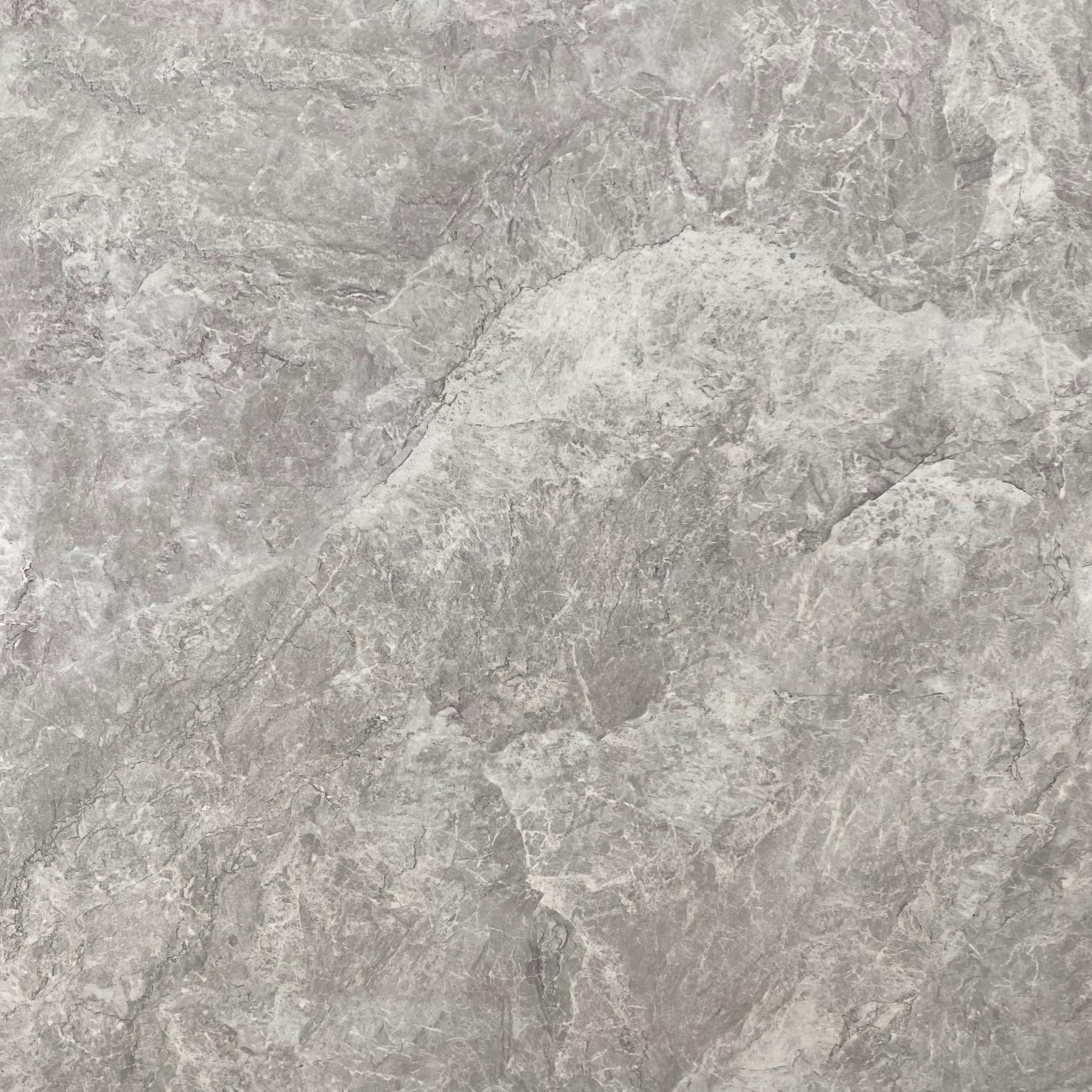 Wear Resistance Glossy Polished Glazed Tiles Gray Porcelain Panels For Kitchen Balcony Floor