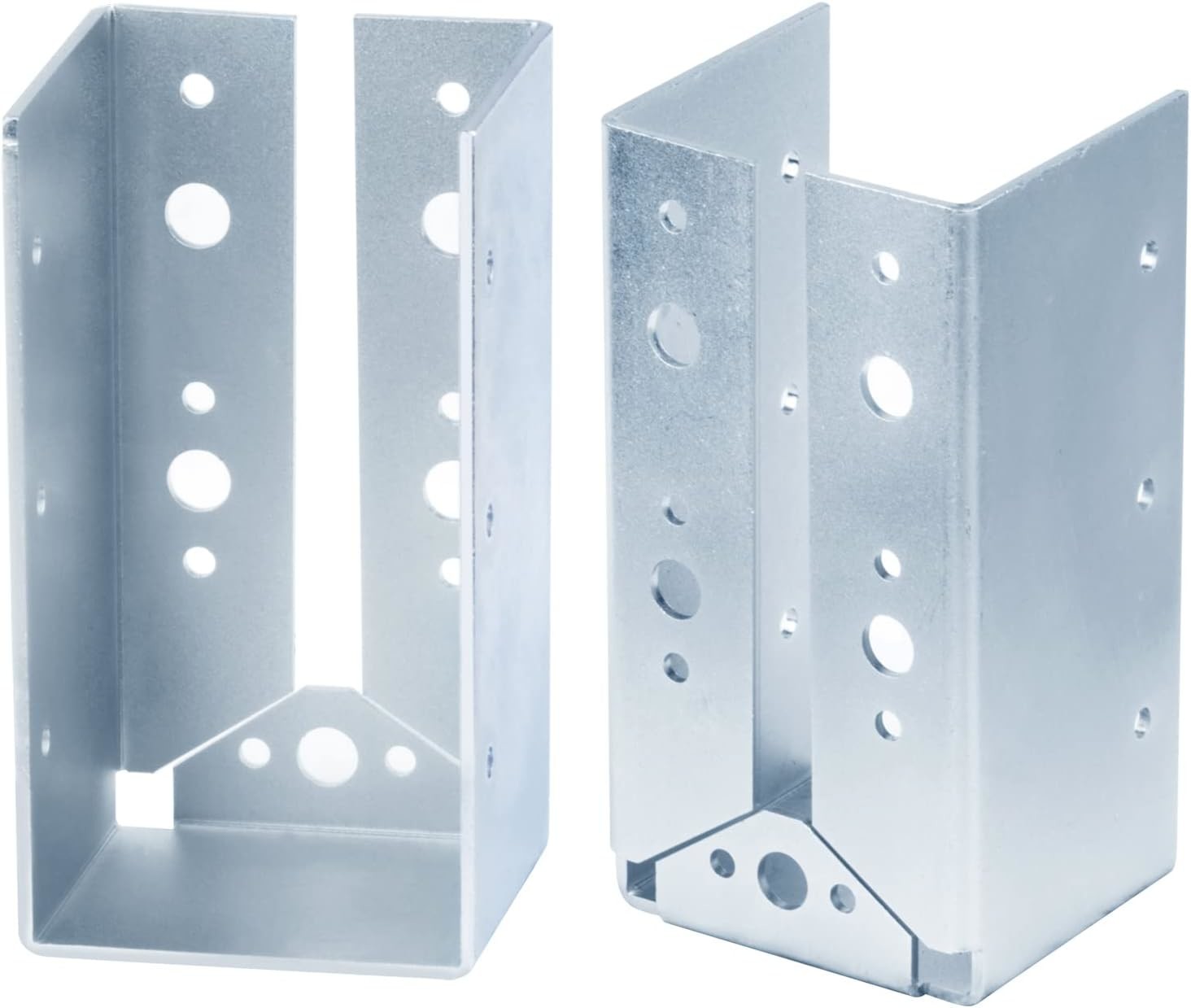 Face Mount 2x6 Joist Hangers With Galvanized Finish For Secure Beam Connections 20-Gauge Steel 2x6 Bracket Easy DIY Installation