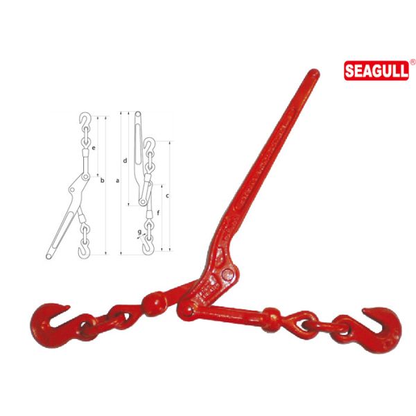 Quality Drop Forged Lever Type Load Binders 1/2" - 5/8" Chain Size Lifting Chain Hooks for sale