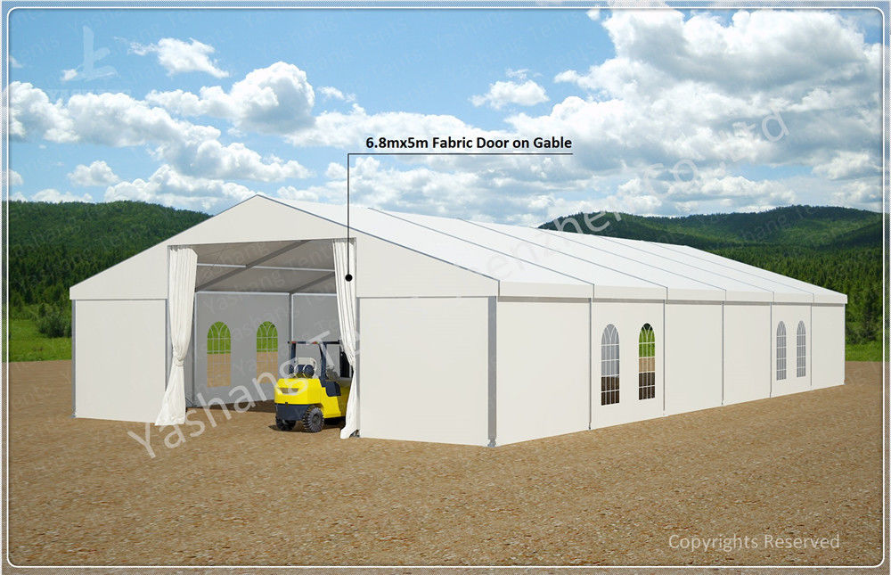 Heat Resistant Tent Accessories Height Customizable Fabric Door Glass Door Roller Gate