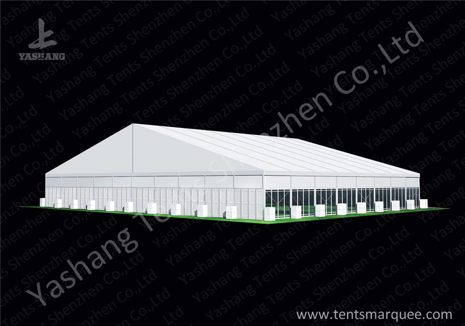 100Km / h Events Aluminium Frame Tents Customized Gable and Side Wall Material