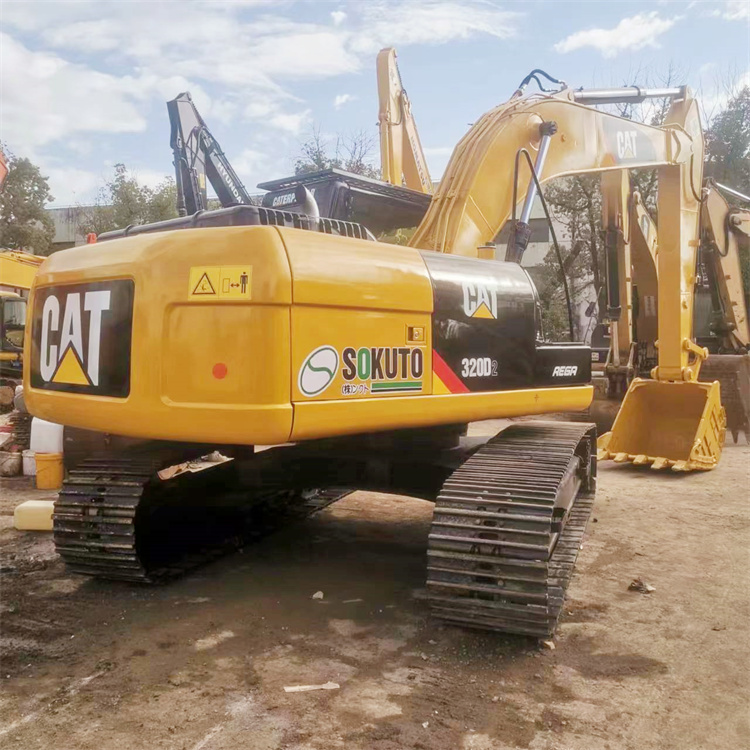 Second Hand Cat 320d Excavator with Original Hydraulic Valve Crawler Chain Moving Type